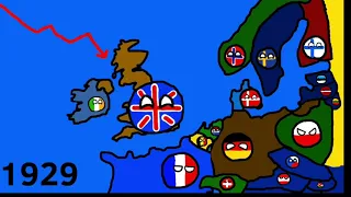 🇬🇧 History of UK 1900-2021 in countryballs