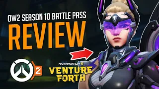 OVERWATCH 2 SEASON 10 BATTLE PASS REVIEW | NEW HERO VENTURE, MERCY MYTHIC SKIN & MORE..