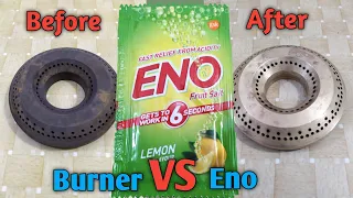 how to clean gas burners at home | gas burner cleaning with eno