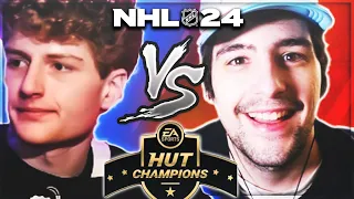 NHL 24 HUT CHAMPS INSANE GAME VS PRO PLAYER YUNG GREN!