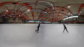Спорт в 360  фигуристка Евгения Медведева демонстрирует свое мастерство на льду