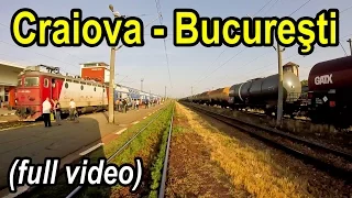 Craiova-Bucuresti full rearview-Trainride-Zugfahrt