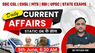 5 June Current Affairs 2023 | Daily Current Affairs with Static GK | Current Affairs by Piyush Sir