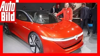 VW I.D. Vizzion Autonome E-Studie / Sitzprobe / Details  (Genf 2018)