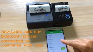 bluetooth printer work with Loyverse POS to print Logo and sales receipt