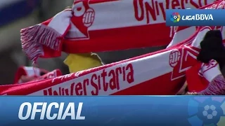 Afición del Granada CF cantando el himno a capela