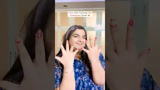 Girls After Getting Nail Extension! 😂 | Relatable? 😍 #shorts #nailextension #funnyvideo #relatable