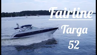 NaVode просторная моторная яхта Fairline 52 Targa