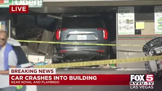 Car crashes into 7-Eleven east of Strip