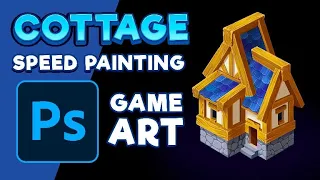 Cottage Speed Paint - Isometric Game Art