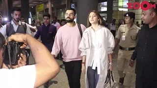 Anushka Sharma & Virat Kohli spotted at the Mumbai airport