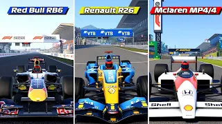 F1 2020 - DESAFIO DOS CARROS CLÁSSICOS - RED BULL - RENAULT - MCLAREN