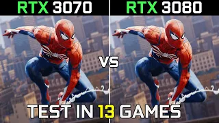 RTX 3070 vs RTX 3080 | Test in 13 Latest Games at 1440p | How Big is The Difference? | 2022