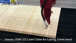 1390 150W CO2 Laser Cutter for Cutting 15mm wood