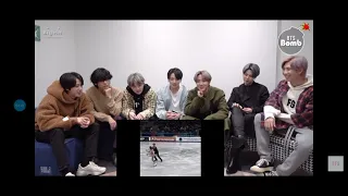 bts reaction to ice skating