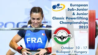 Women Jr 63 kg - European Sub-Junior & Junior Classic Powerlifting Championships 2023