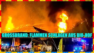🔥Großbrand in Kirchberg an der Murr  🔥🔥 Flammen schlagen aus Bio-Hof 🔥 🚒 Feuerwehr im Großeinsatz 🚒