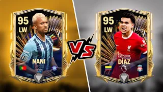 TOTS LUIC DIAZ AND TOTS NANI REVIEW AND BATTLE FC MOBILE 😱 BEST LW IN FC MOBILE || LION