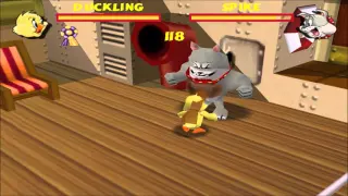 Tom and Jerry Fists of Furry - Duckling vs. Spike Fight Gameplay HD