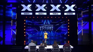 14 year old singer Keren wins the golden buzzer with her performs "Rise Up"