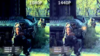 Gears of War performance 1080P Vs 1440P NVidia