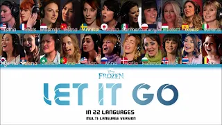 겨울왕국(Frozen) - "Let It Go" Multi-language version (lyrics with Romanizations and Translation/가사, 번역)
