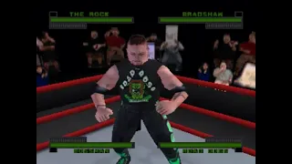 WWF Attitude (N64) Round 3 Match 2: The Rock vs Bradshaw vs Bossman vs Road Dogg