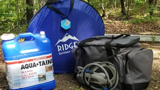 Hike Crew Portable Water Heater/Shower- MotoCamp Set Up