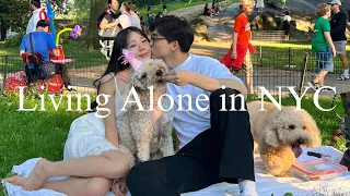 Living Alone| SURPRISING OUR DOG WITH A BIRTHDAY PARTY!!