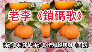 老李《鎖碼歌》作品【鎖碼歌解碼大賽】黃明志