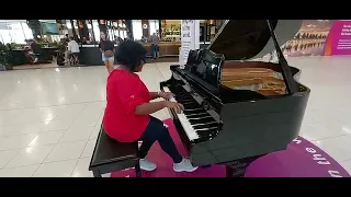 Ganga Addara Piano Cover  - Natalie Robins -  Recorded at the Airport.. just because I saw a piano