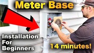 Meter Base Installation In 14 Minutes! FAST And EASY!