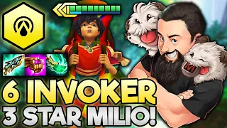 3 Star Milio - 6 Invoker Pumped Ultra Mega Fire Kick!! | TFT Horizonbound | Teamfight Tactics