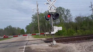 Nice Catch!!!! Metra F40PH-2 167 passes through Wadsworth Road Railroad Crossing in Zion IL