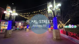 Pearl Street in Downtown Boulder, CO - 4K Walking Tour