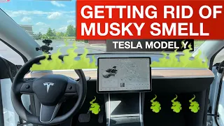 Tesla Model Y - Changing Air Filter to Get Rid of Smells