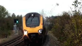 Pigeon Hit By Train and Explodes Spectacularly HD