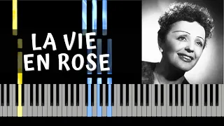 PIANO TUTORIAL - EDITH PIAF - LA VIE EN ROSE