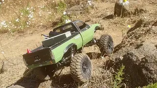 RC Rock crawling. Put on the Bigger Tires. #rockcrawling