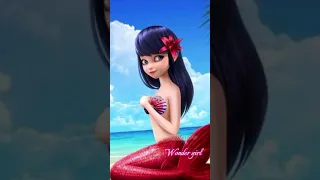 Miraculous Characters as Mermaid 🧜‍♀️ Part-1 #miraculousladybug #whatsapp #status