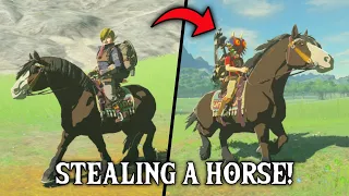 Stealing an NPC's HORSE! | Zelda: Breath of the Wild