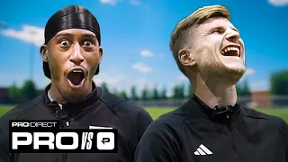 ACCURACY CHALLENGE with TIMO WERNER & YUNG FILLY 👀⚡  | PRO VS PRO:DIRECT