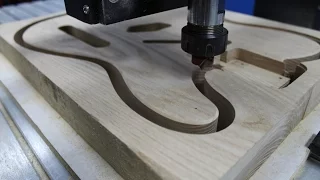 2550 CNC Router Making a Telecaster Guitar Body.