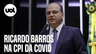 CPI da Covid ouve Ricardo Barros, líder do governo na Câmara dos Deputados