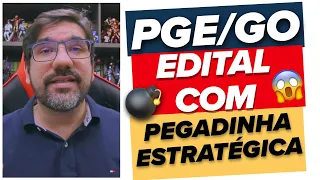 😱😱😱 EDITAL PGE/GO COM PEGADINHA ESTRATÉGICA - ANÁLISE  - | PROF UBIRAJARA 🔴