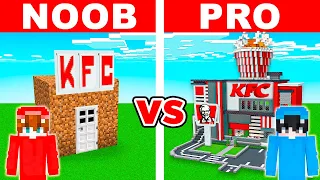 Batalla de Construcción: KFC NOOB vs PRO en Minecraft!