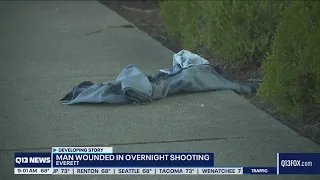 Man wounded in overnight shooting in Everett