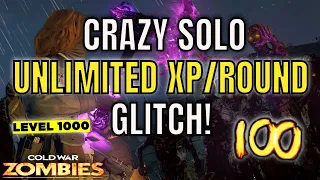 CRAZY SOLO UNLIMITED XP/ROUND GLITCH! Level Up Fast In Cold War Zombies! Season 6 Cold War