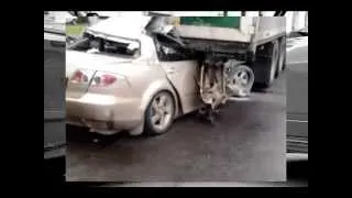 ДТП на Полтавщине  Mazda 6 Влетела под Фуру  Кадры Погибших Аварии ДТП