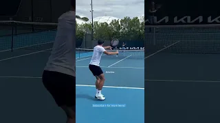 ASLAN KARATSEV Forehand Winner 🚀🎾 Court-Level AO22’ Tennis Practice #Shorts #Tennis